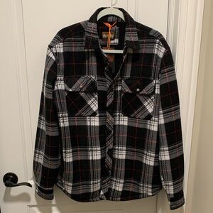 AVENTYR Stylish Black and White Plaid Snowboard Jacket.Size:M Brand New w/Tags.